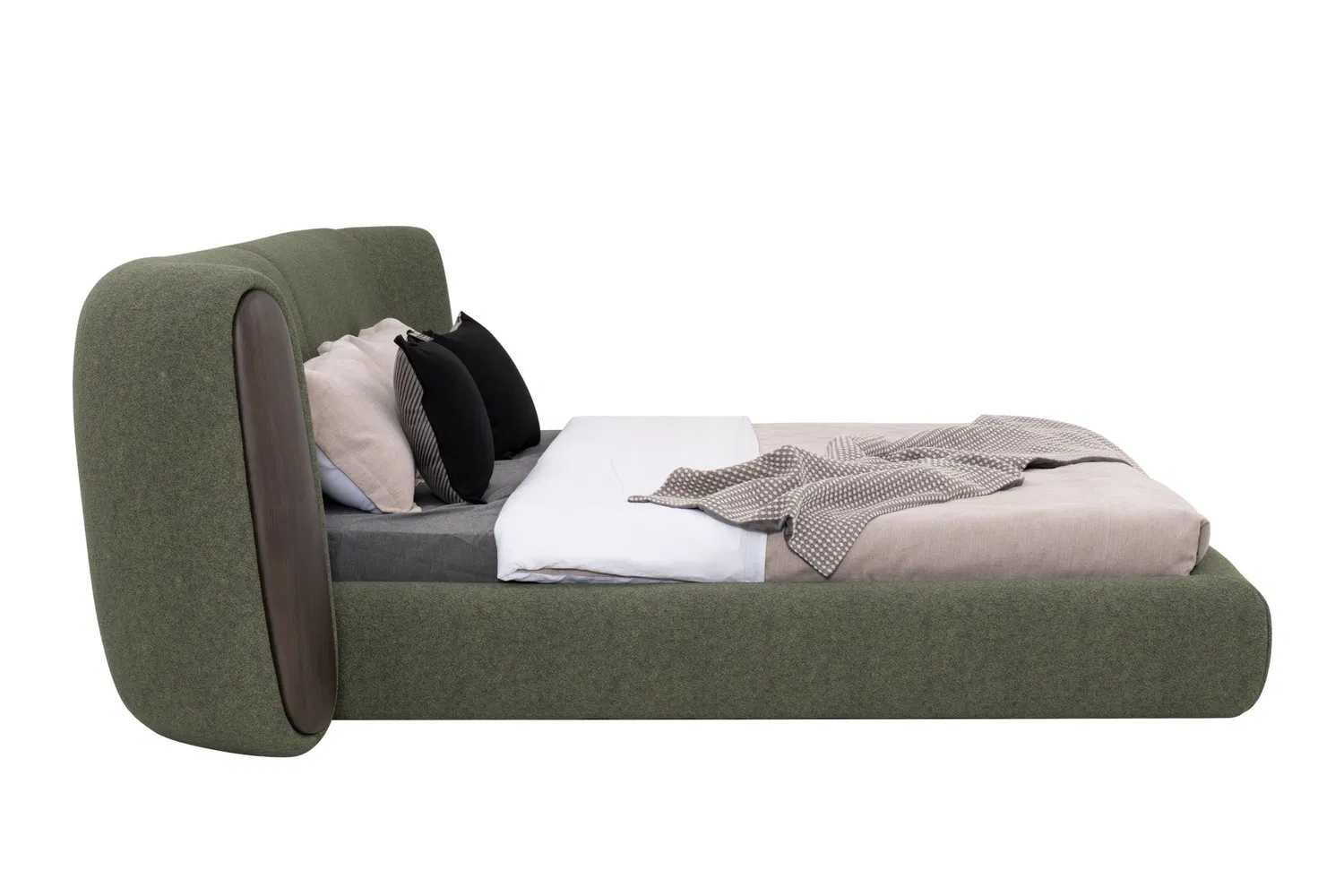 Cama de almacenamiento de muebles tapizados de lujo de alta calidad